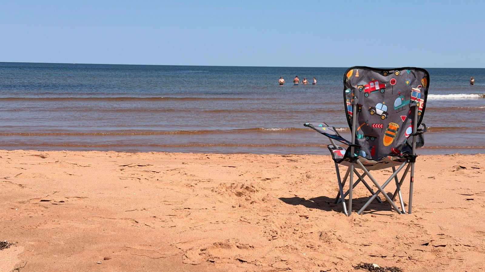 Camping Twin Shores avec sa plage de sable à l'Île-du-Prince-Édouard durant notre séjour en VR.