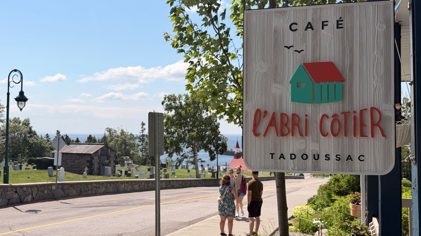 Café L'Abri Côtier lors de notre séjour à Tadoussac en VR au Québec
